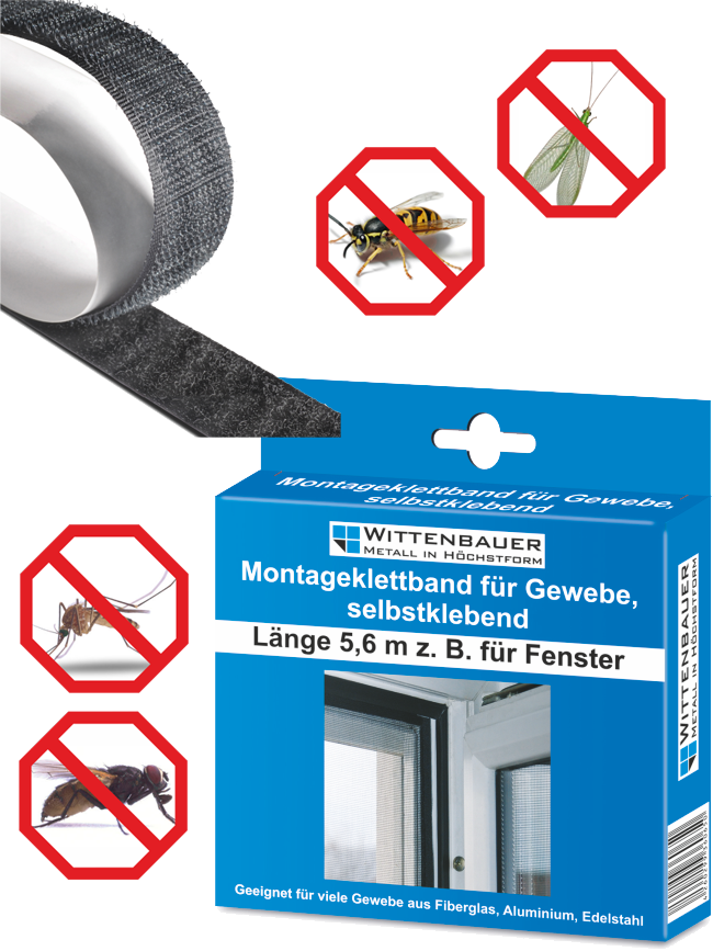 Montageklettband für Gewebe